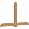 Ekena Millwork Eugene Smooth Timber Gable Bracket, Western Red Cedar, 84"W x 49"H x 3 1/2"D x 5 1/2"F, 14/12 Pitch GBW084X49X0406EUG00SWR - alternate 5